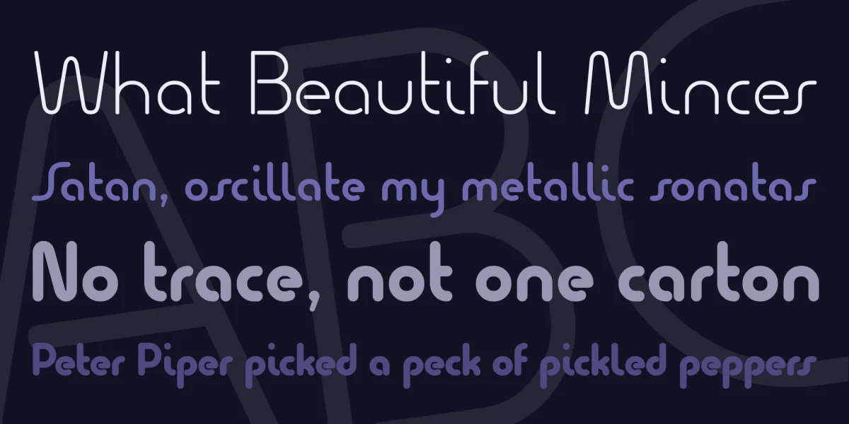 Quesat Font Family preview 3