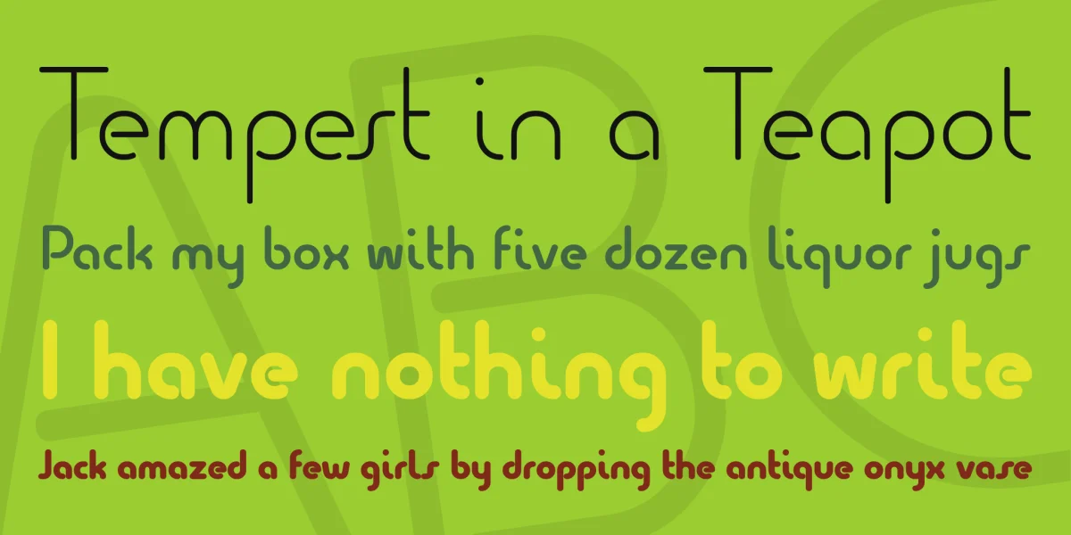 Quesat Font Family preview 5