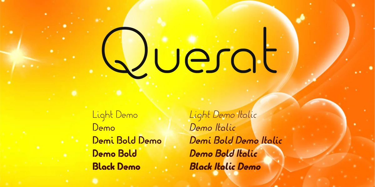 Quesat Font Family preview 6