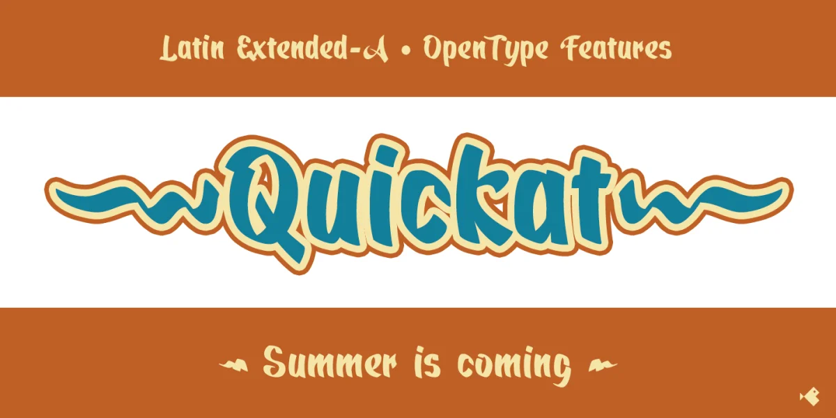 Quickat Font preview 7