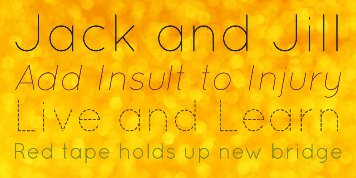 Quicksand Font Family preview 3