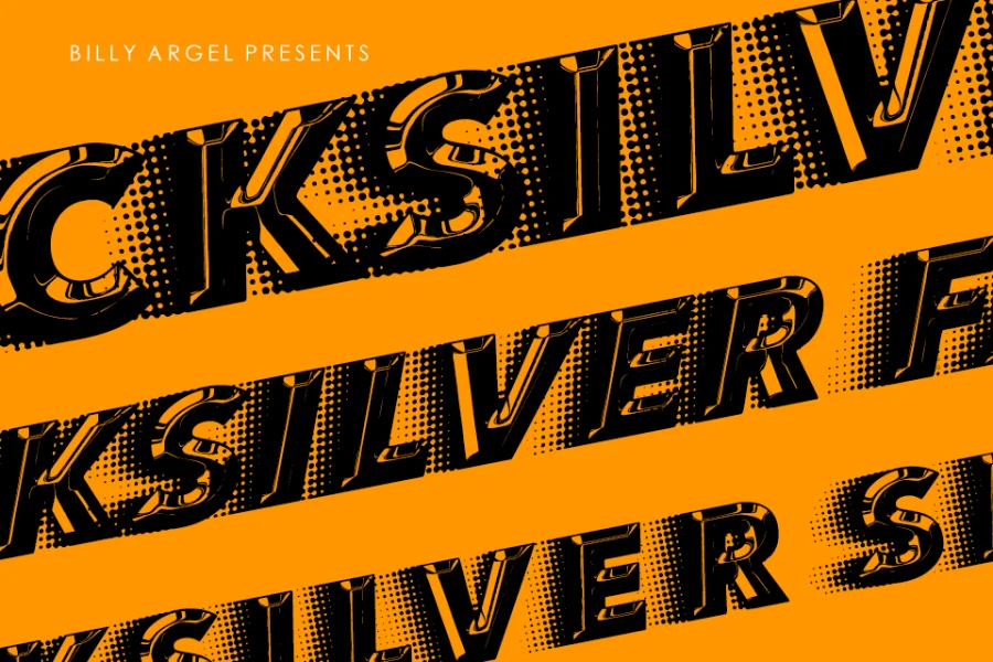 QUICKSILVER FAST Font preview 3