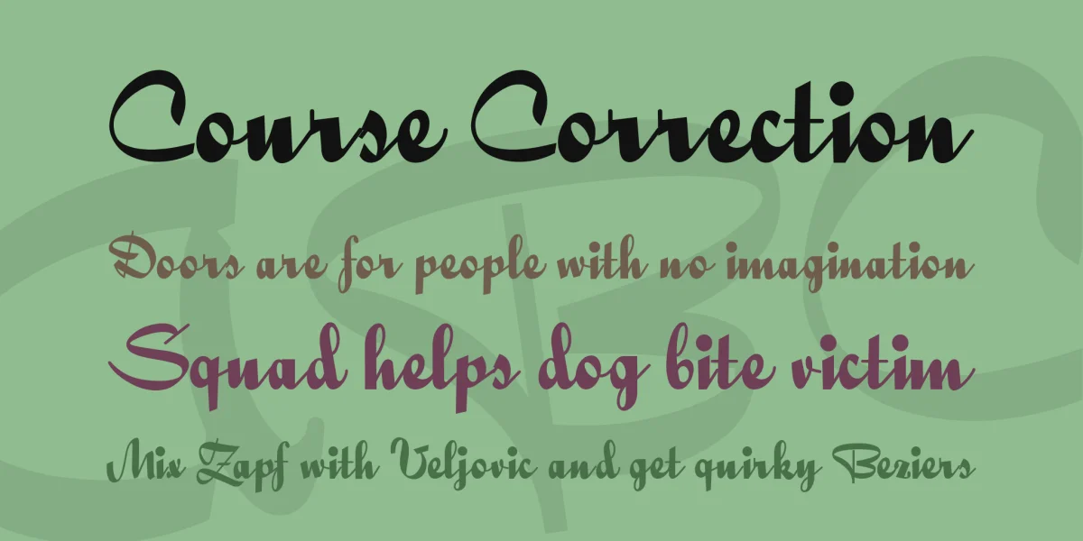 Quigley Wiggly Font preview 2