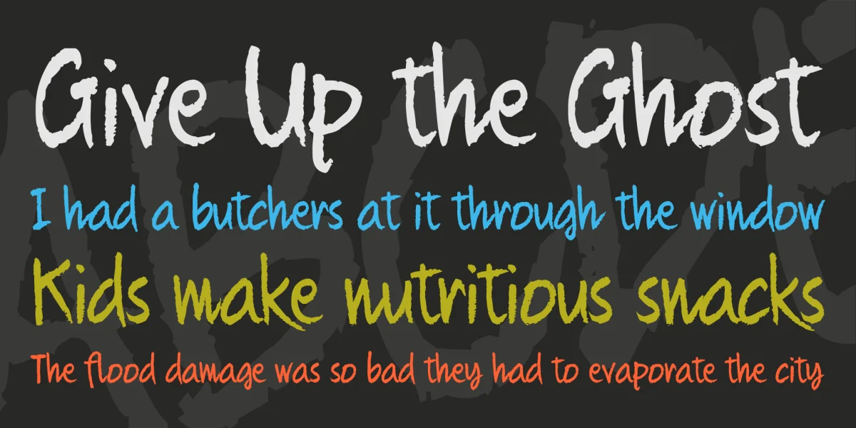 Quikhand Font preview 2