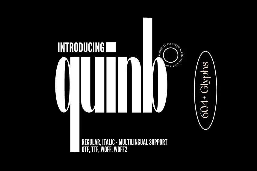 Quinb Font preview 2