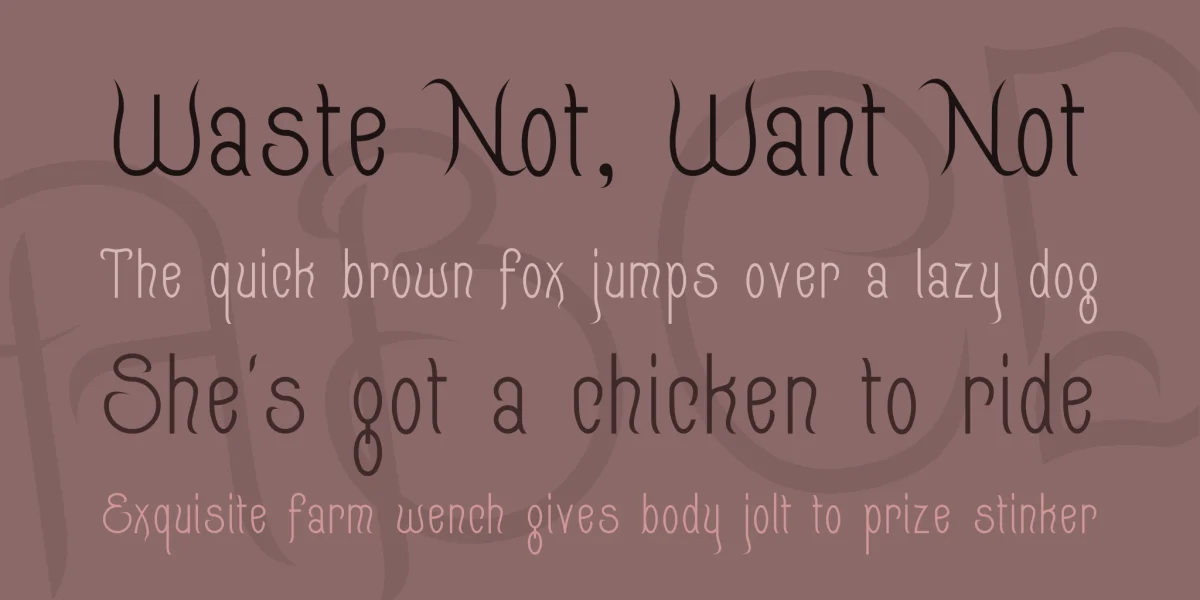 Quixotte Font preview 2