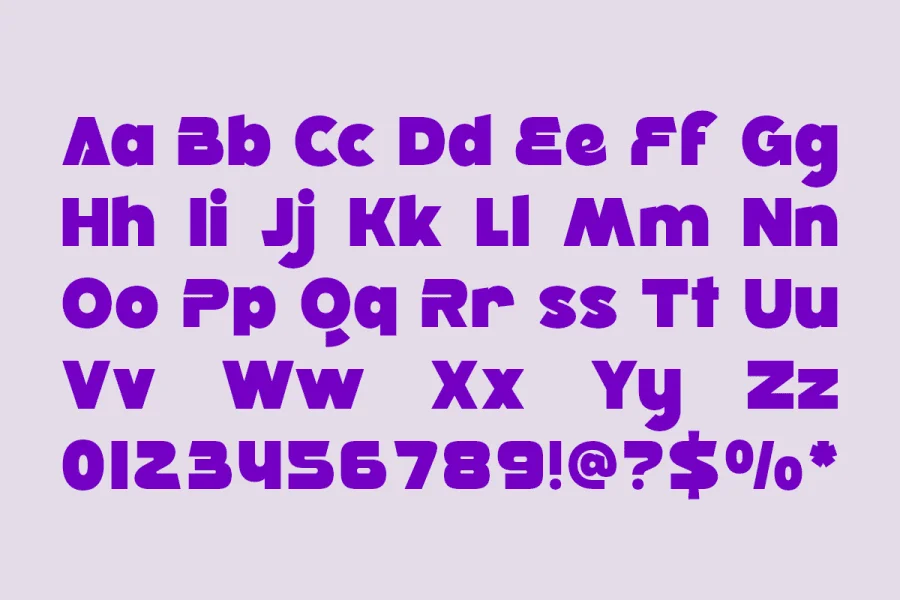 Quizlo DEMO Font preview 5