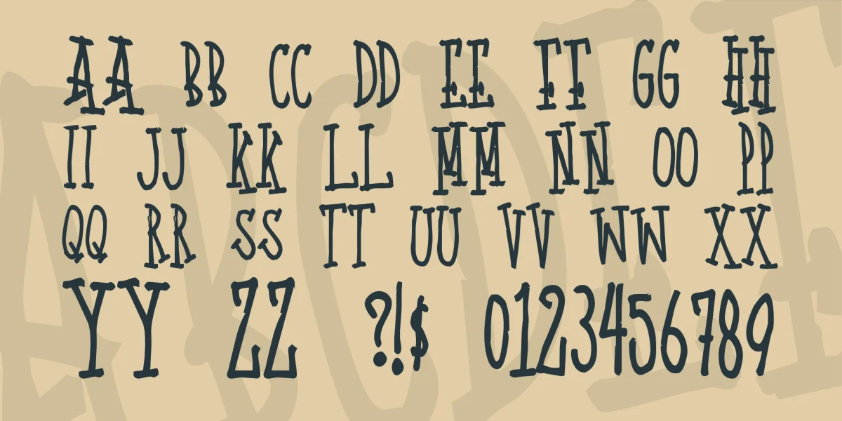 Quoted Positivity Font preview 2