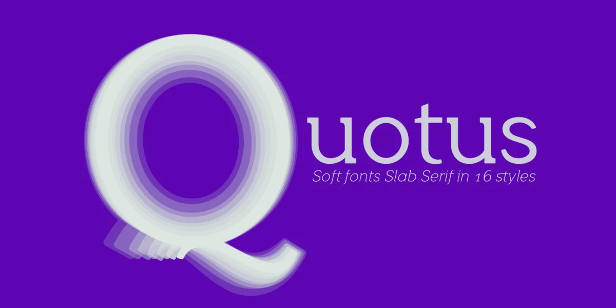 Quotus Font Family preview 2