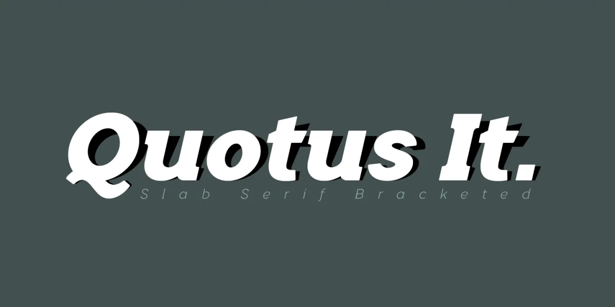 Quotus Font Family preview 5
