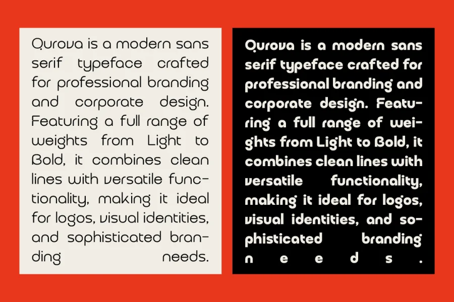 Qurova DEMO Font Family preview 5