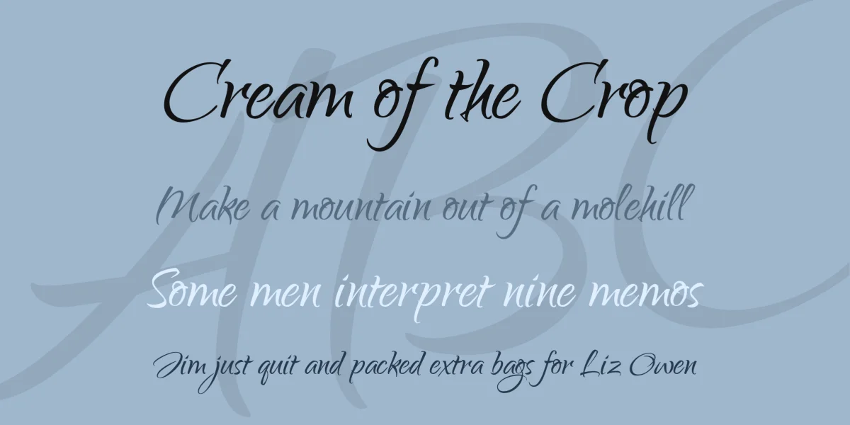 Qwigley Font preview 2