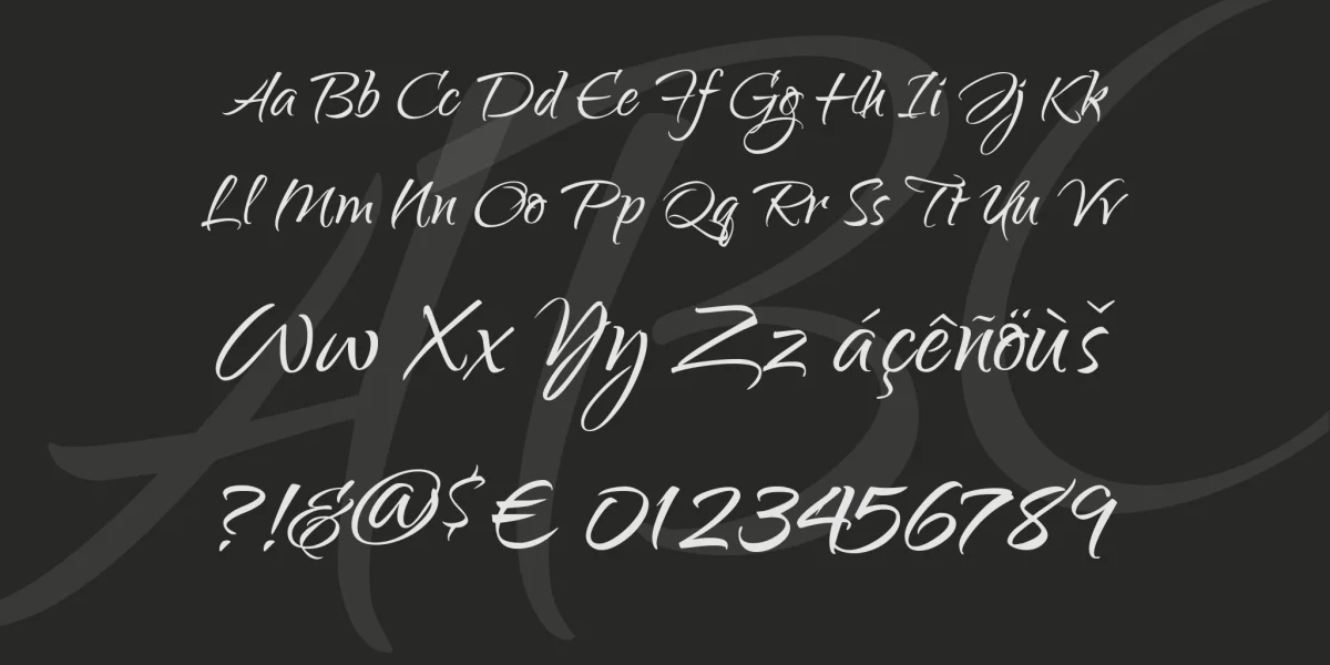 Qwigley Font preview 4