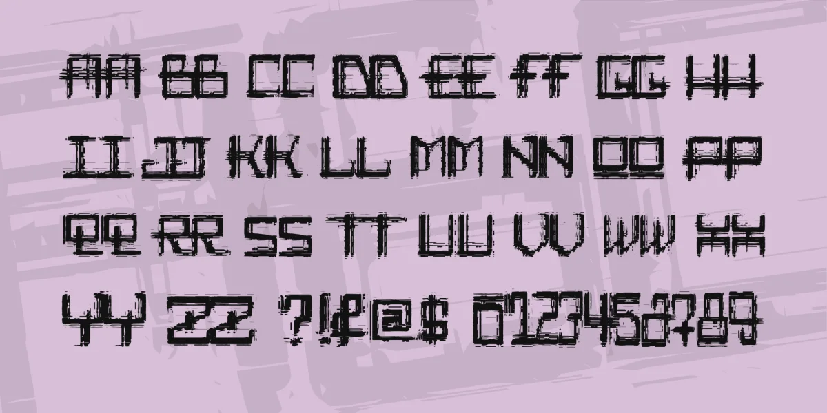 Rabid Science Font preview 3