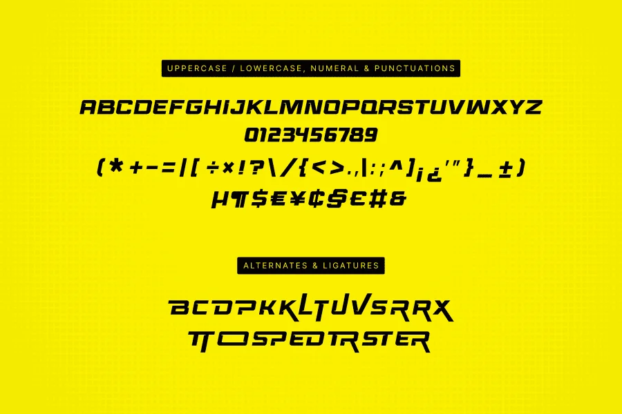 Race Sport Font preview 7