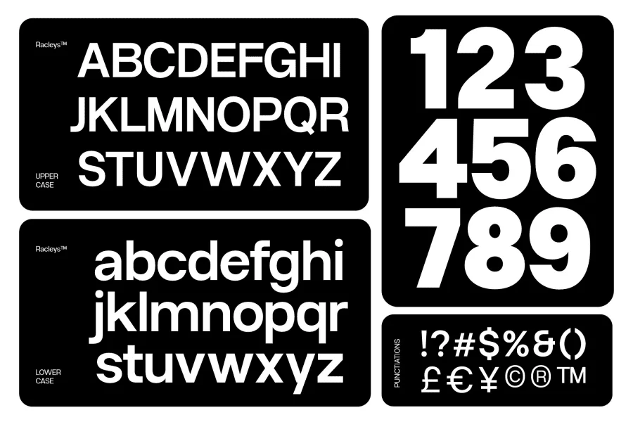 Racleys Font Family preview 10
