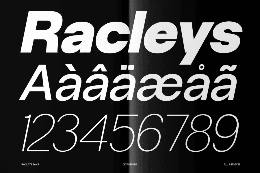 Racleys Font Family preview 8