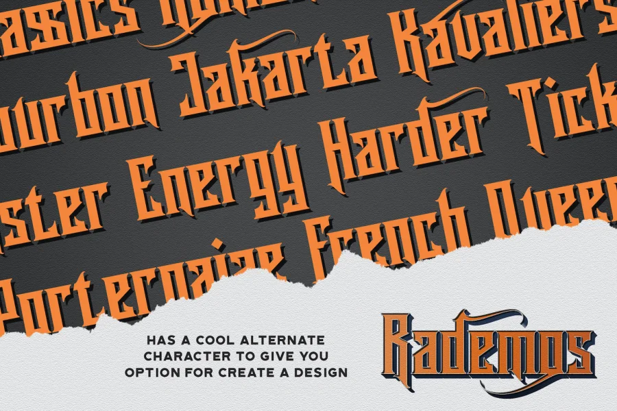 Rademos Font preview 4