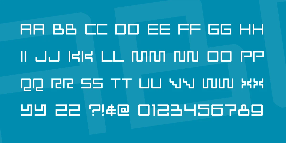 Radioaktivitet Font preview 2