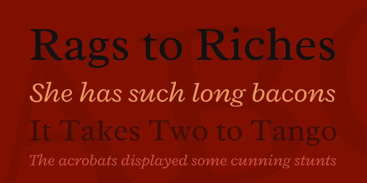 Radley Font Family preview 2
