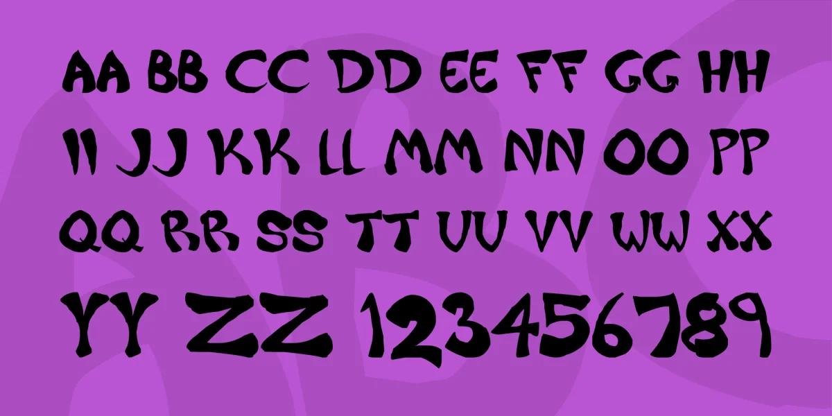 Raiderz Font preview 3