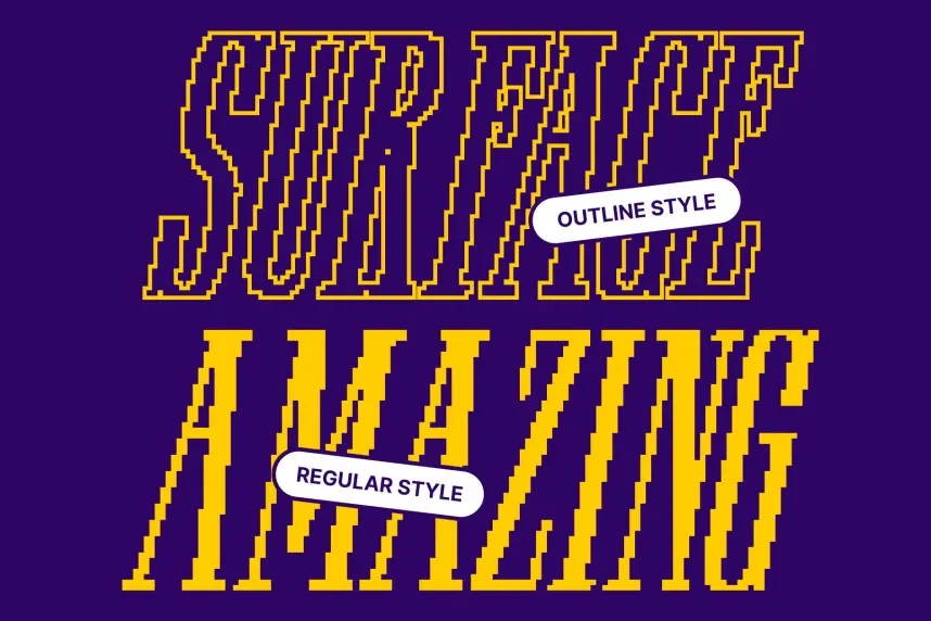 Railine Pixel Font preview 4