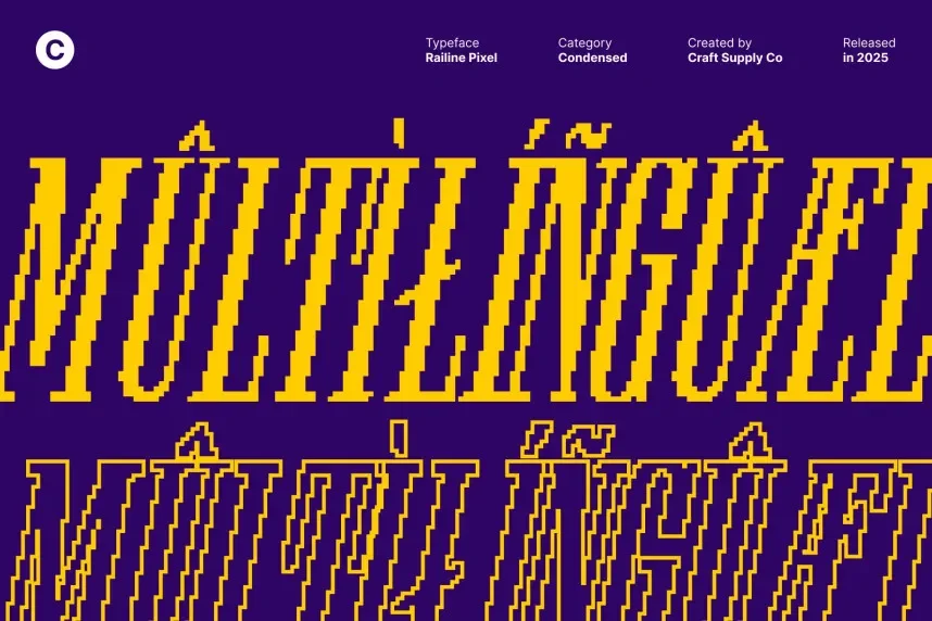 Railine Pixel Font preview 5