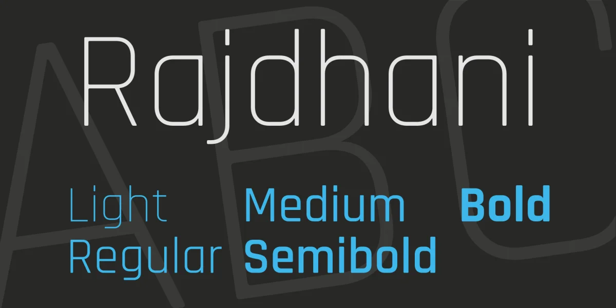 Rajdhani Font Family