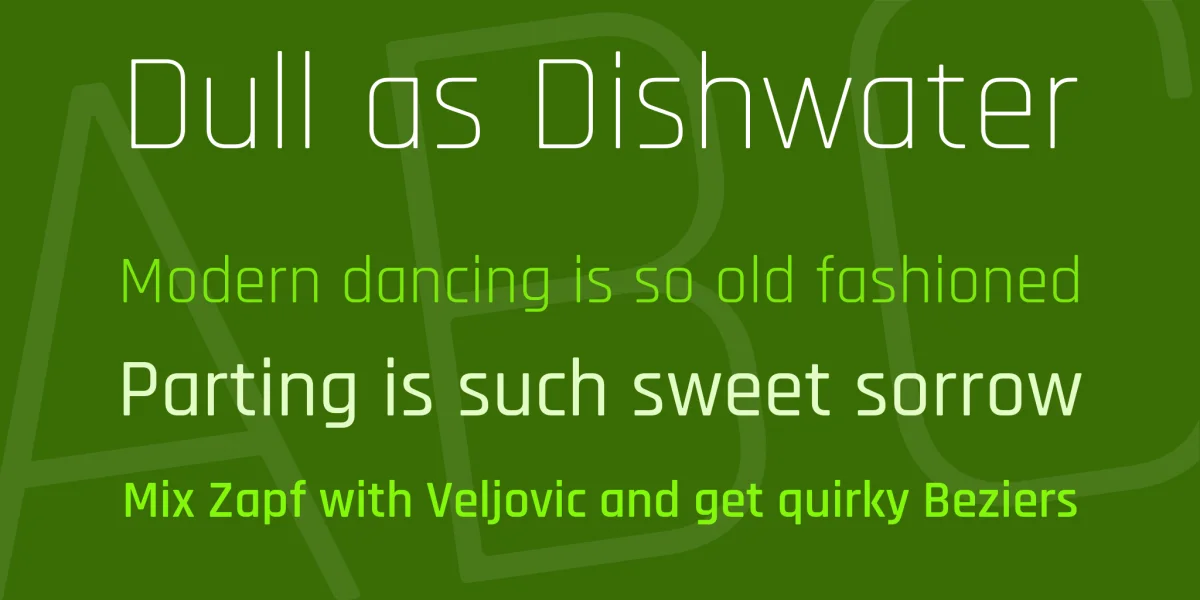Rajdhani Font Family preview 2