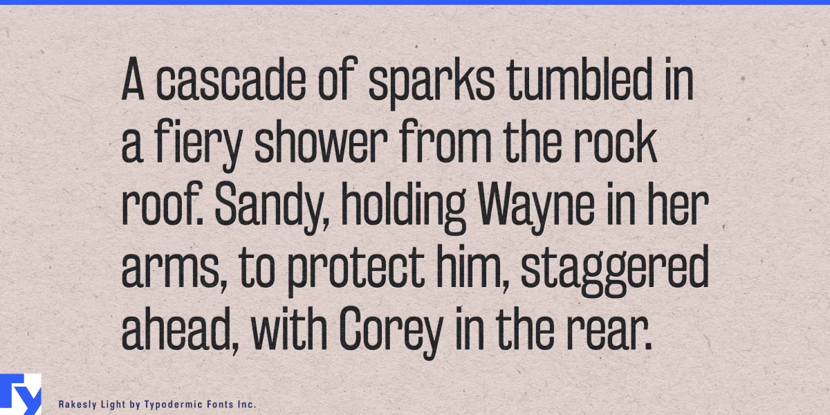 Rakesly Font Family preview 3