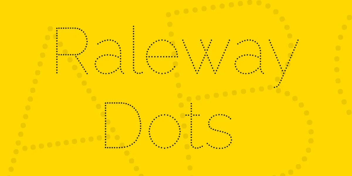 Raleway Dots Font