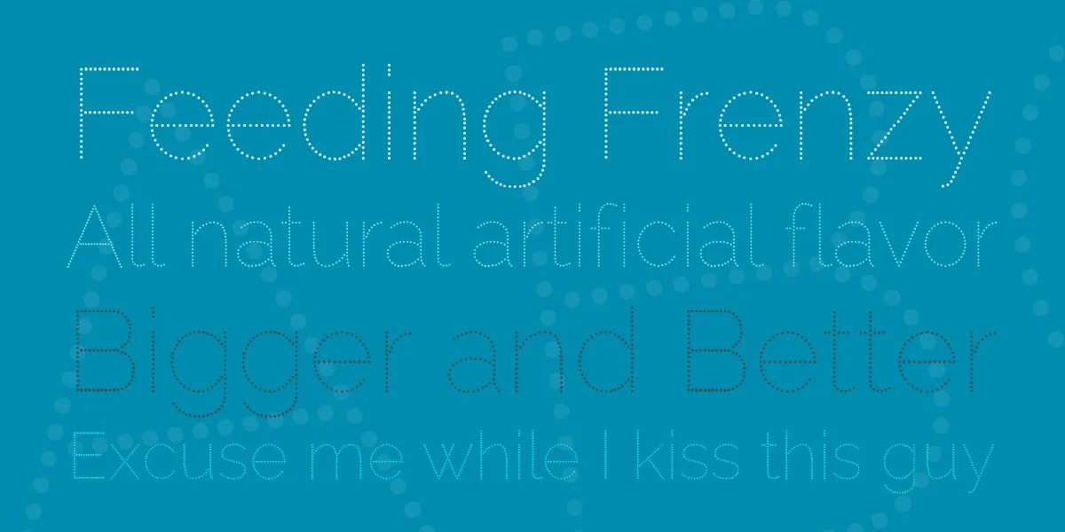 Raleway Dots Font preview 2
