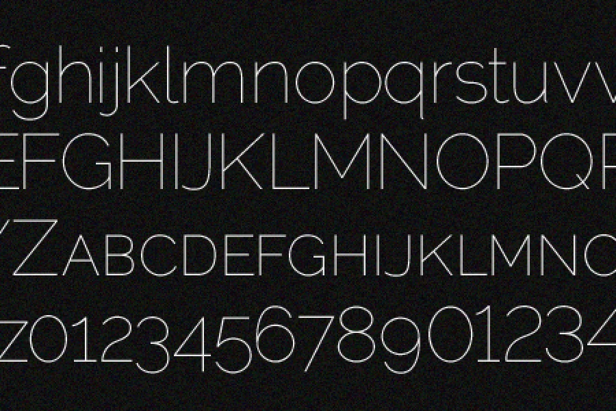 Raleway Font Family preview 3