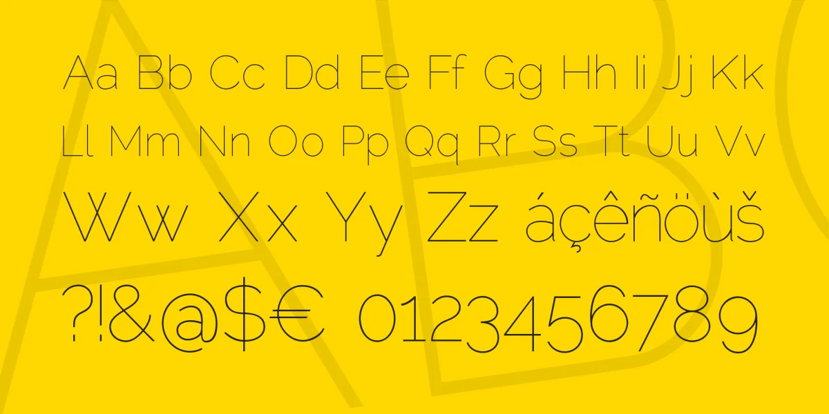 Raleway Font Family preview 7