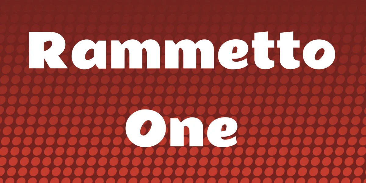 Rammetto One Font