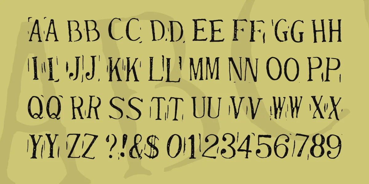Randy Described Eternity Font preview 2