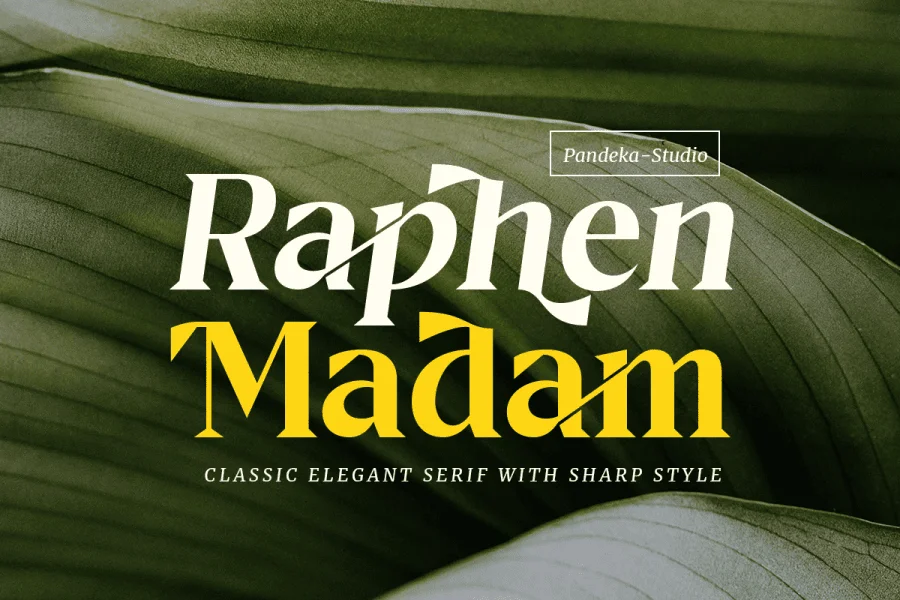 Raphen Madam DEMO Font