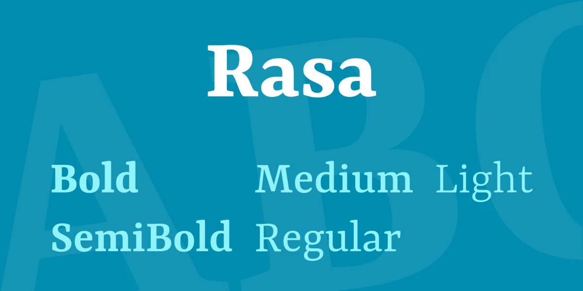 Rasa Font Family