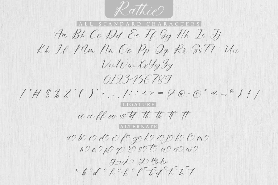 Rathie Font preview 5