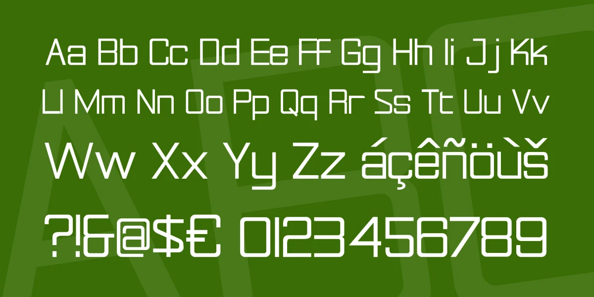 Rational Integer Font preview 3