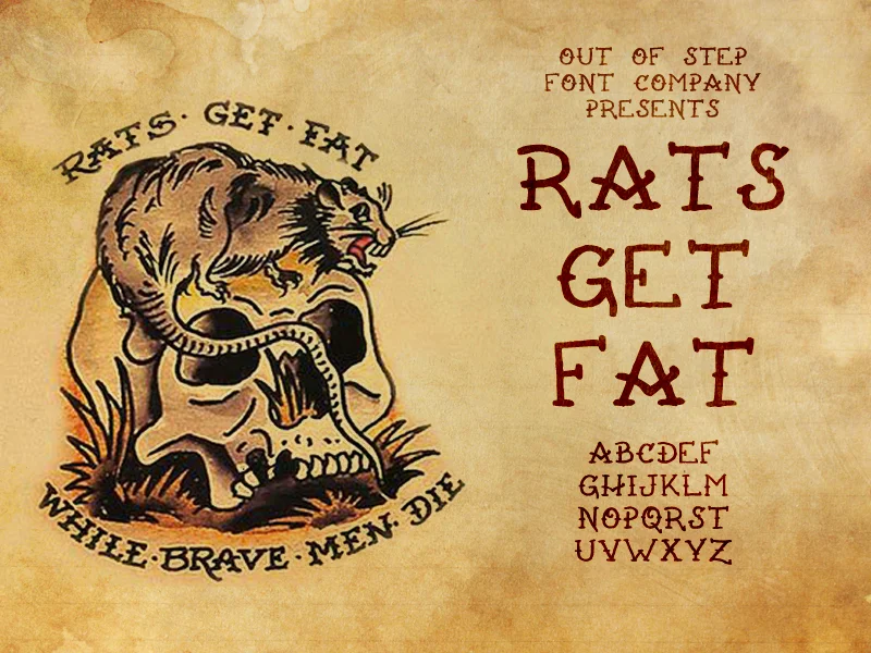 Rats Get Fat Font
