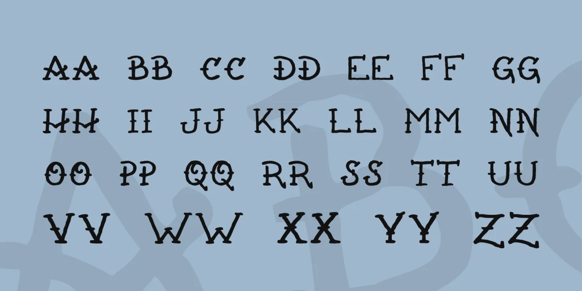Rats Get Fat Font preview 3
