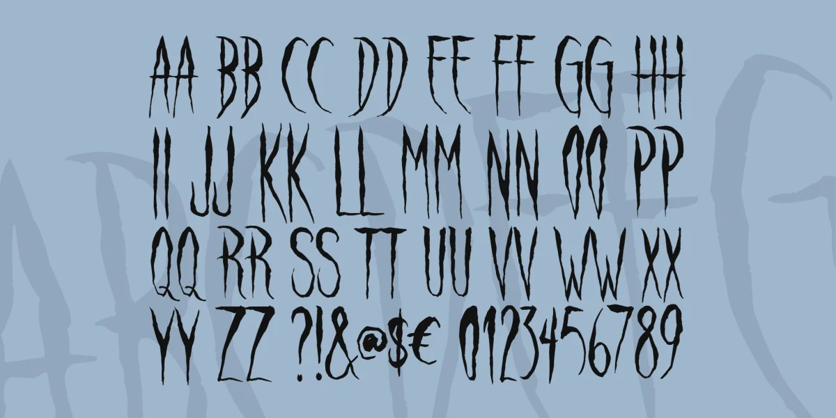 Raven Song Font preview 4