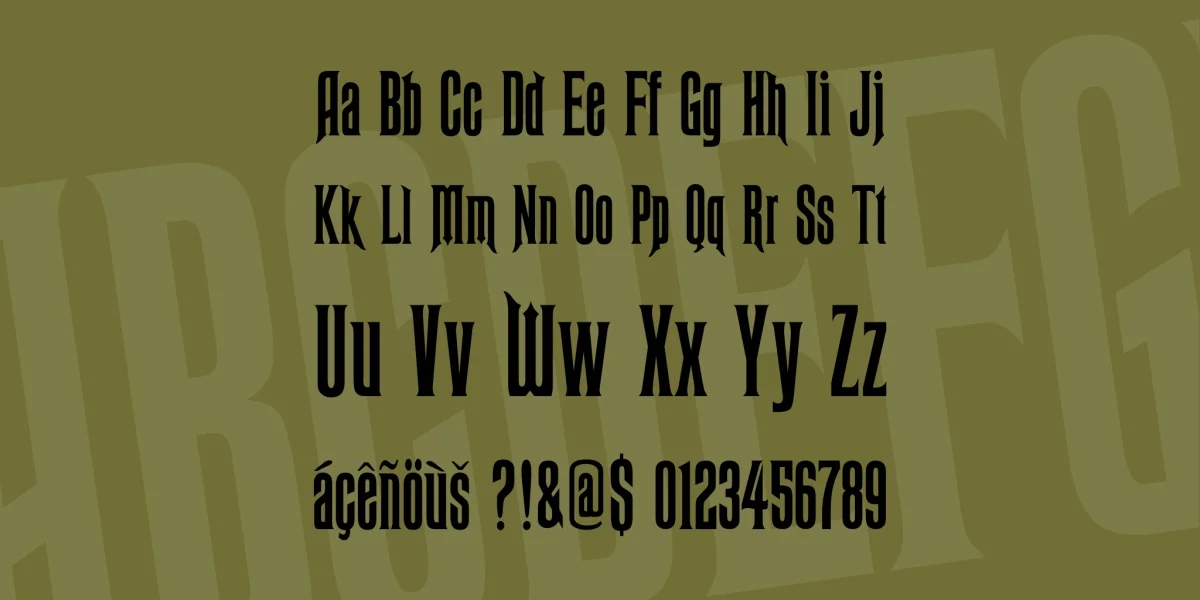 Ravenscroft Font preview 3