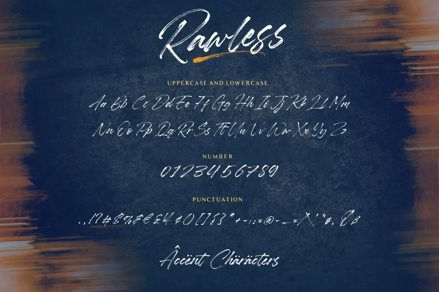Rawless Font preview 5