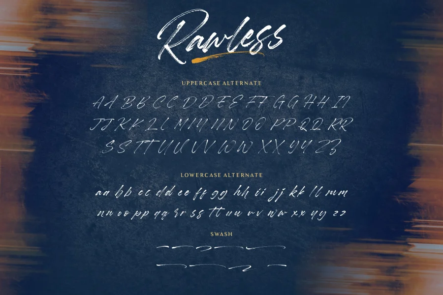 Rawless Font preview 6