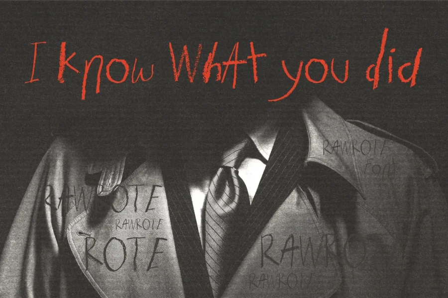 Rawrote Font preview 9