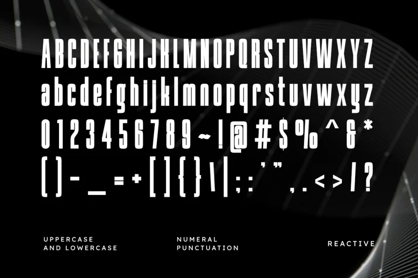 Reactive Font preview 3