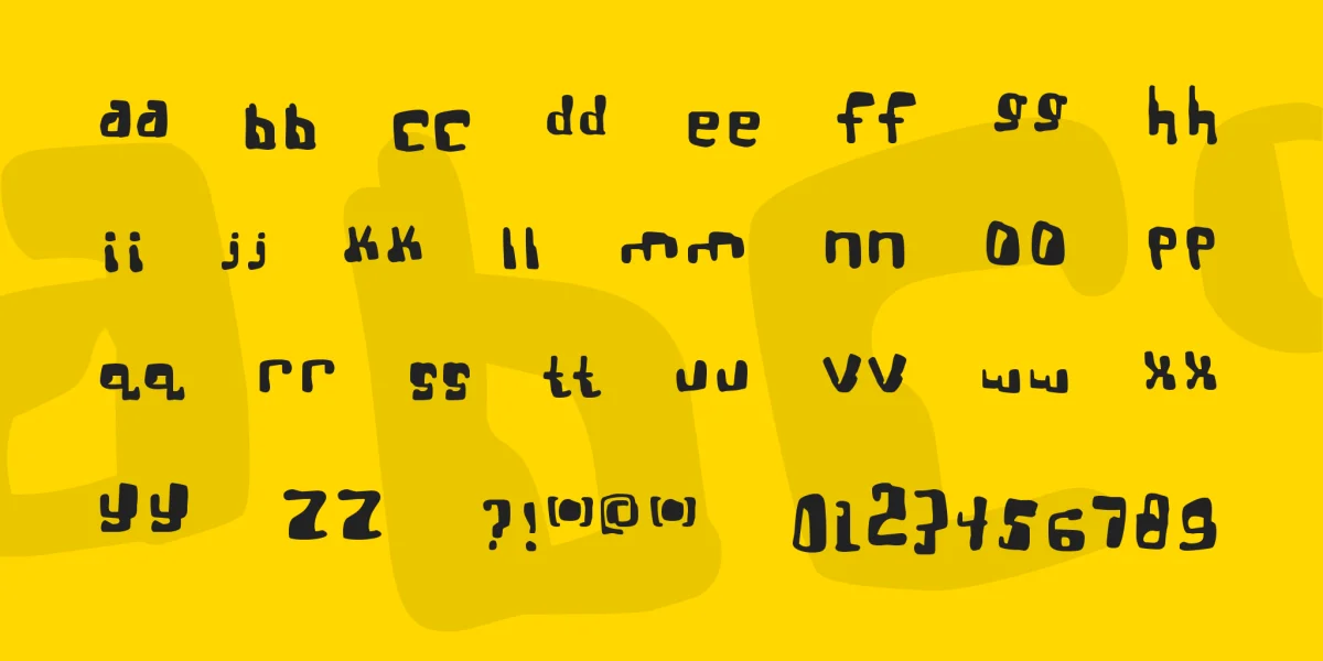 Real Bttsoief Font preview 3