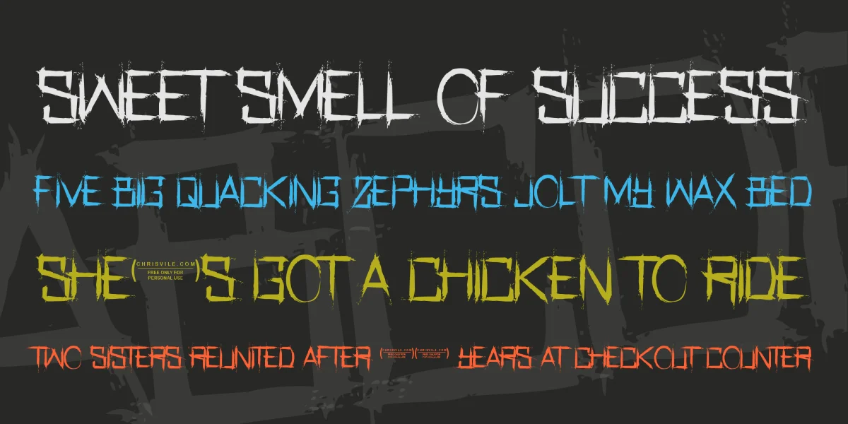 Real Horror Font preview 2